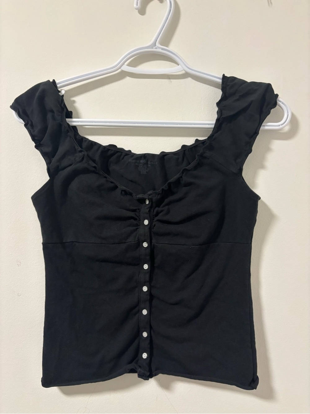 Black Brandy Melville John Galt Elara top